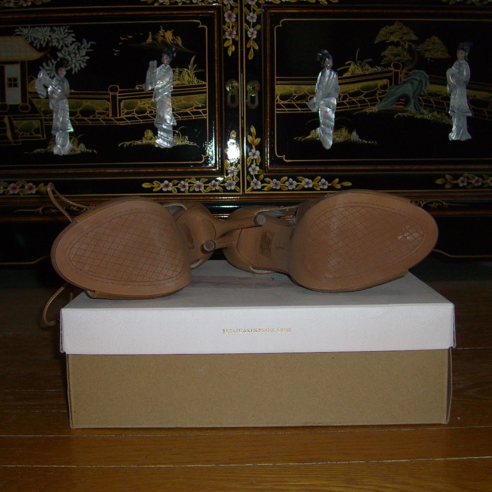 JESSICA SIMPSON JS-BRIONY PERFORATED PEEP TOE SANDAL SHOES 7.5M - Picture 6 of 6